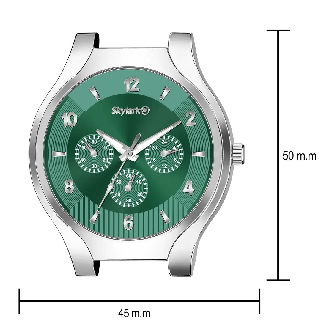 05052403-467d-42cc-93f4-1fb5b3196cb8_11480100-originnm80prcnt Analog Green Dial Business Stainless Steel coronagraph styleCausal party wear watch for Men boys