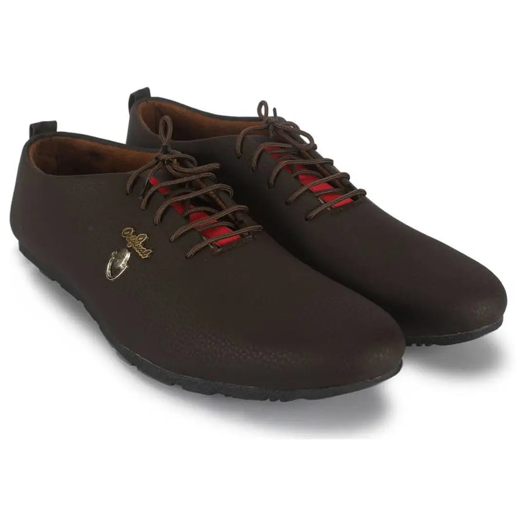 1536928163997_15117brown1-originnm80prcnt Brown Partywear Synthetic Leather Casual Shoes for Men