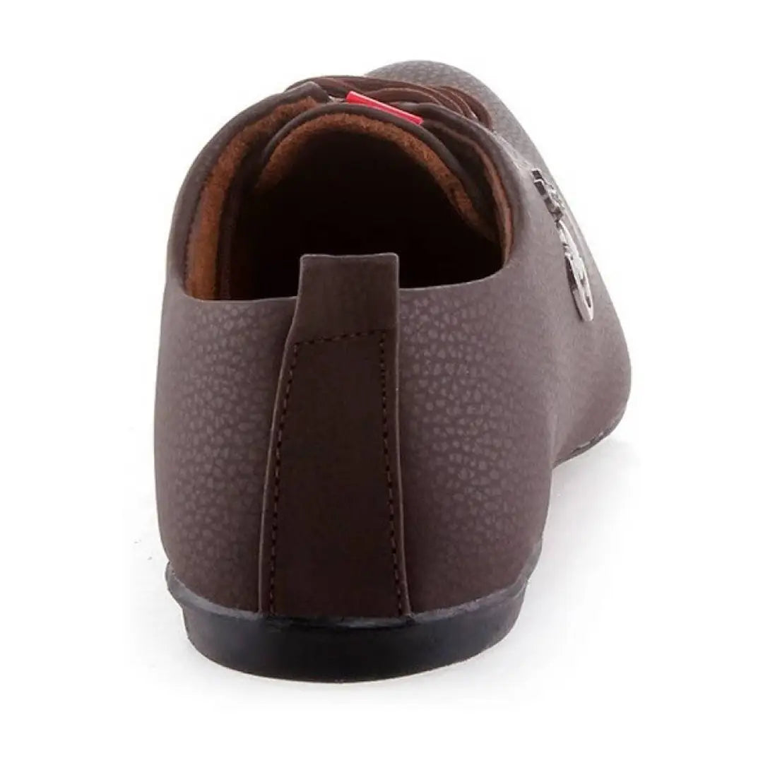 1536928168217_15117brown4-originnm80prcnt Brown Partywear Synthetic Leather Casual Shoes for Men