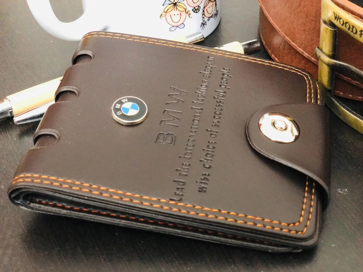 1577961246293_IMG9779-originnm80prcnt Classy Brown Solid Leatherette Two Fold Wallet For Men