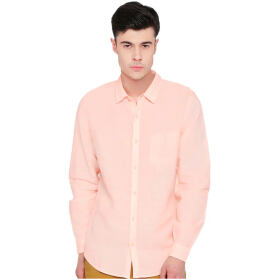 Balino London Mehroon Cotton Shirt For Men