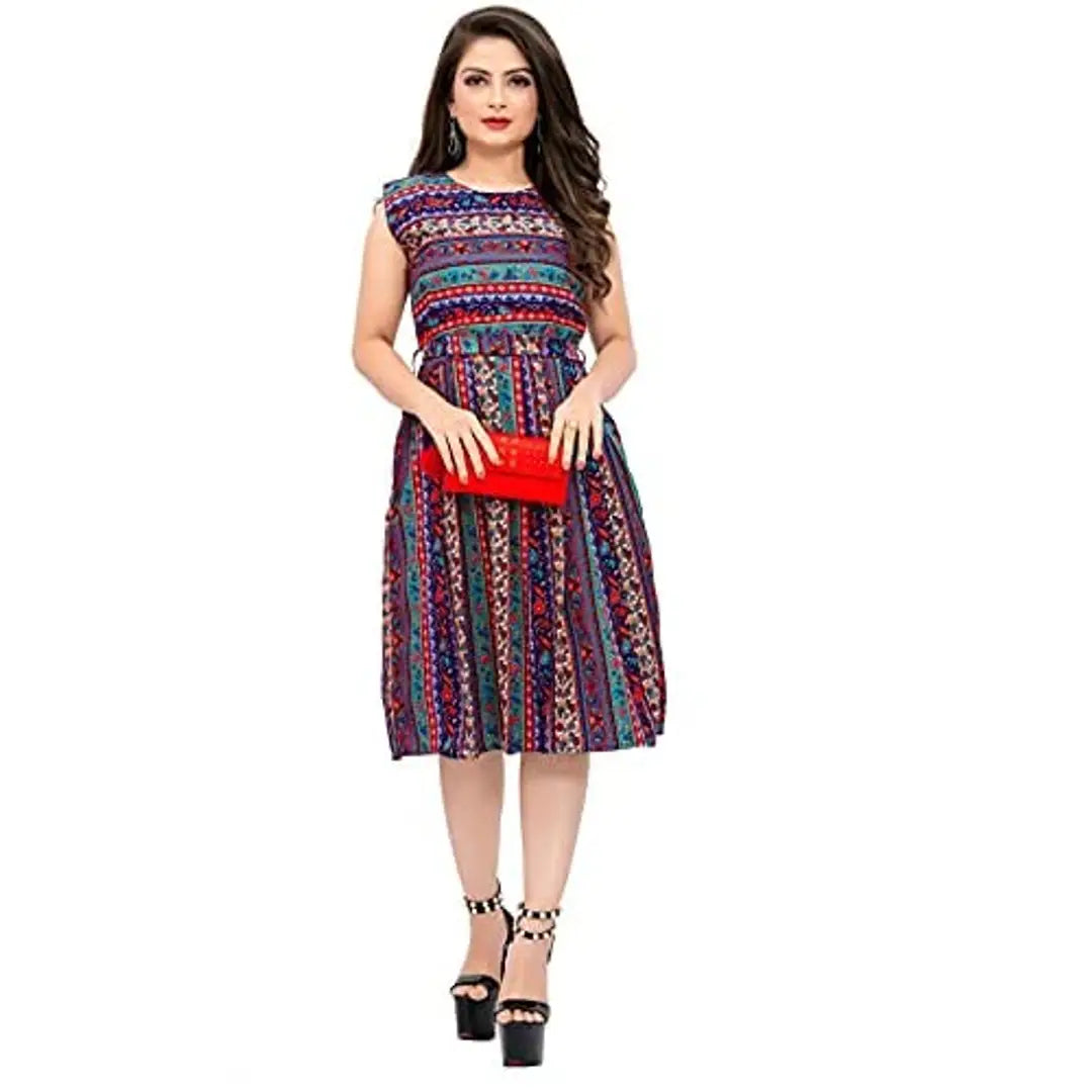 1661450007843_1012_55_41i4wLcCyL.AA500-originnm80prcnt AA Creation Crepe Striped Floral Short Western Dress for Women One Piece Dresses for Women Casual