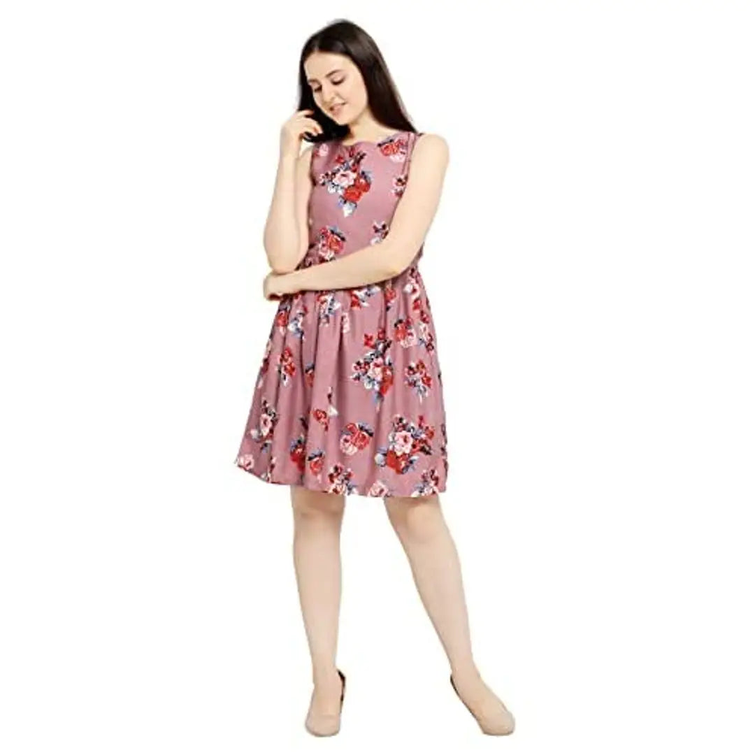 1661450020253_1046_55_31rSCHVseaL.AA500-originnm80prcnt AA Creation Crepe Striped Floral Short Western Dress for Women 137_S One Piece Dresses for Women Casual