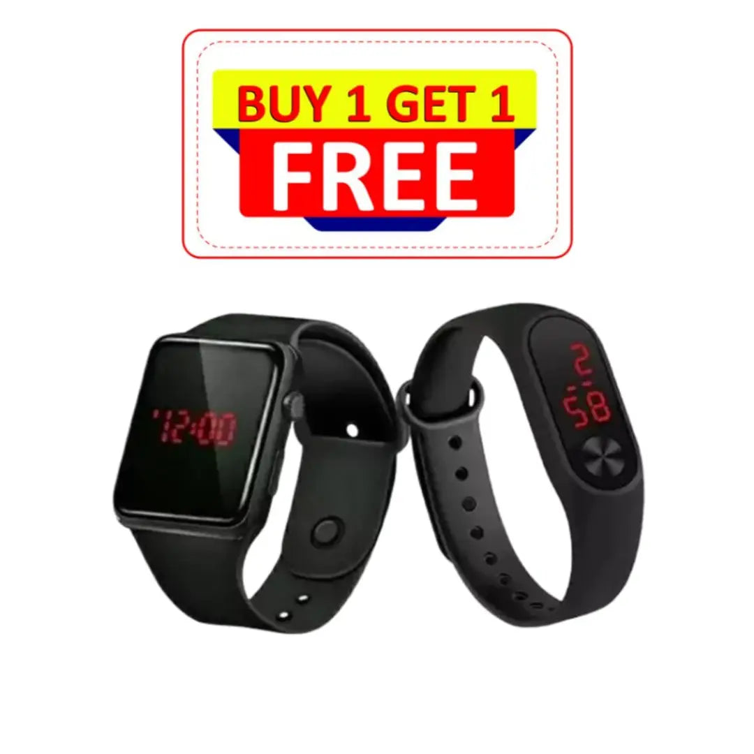 1677827018505_Picsart_22-12-13_17-49-22-432-originnm80prcnt Black + LED Watch for unisex watch Buy 1 Get 1 Free Watches