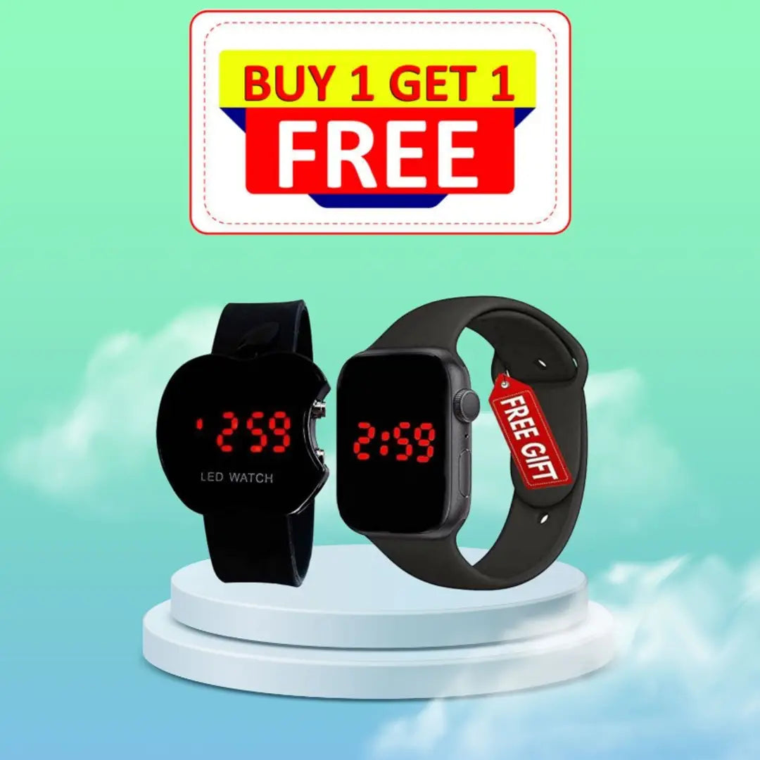 1677913205506_42-originnm80prcnt Black LED digital Watch + Apple Watch for unisex pack of 2