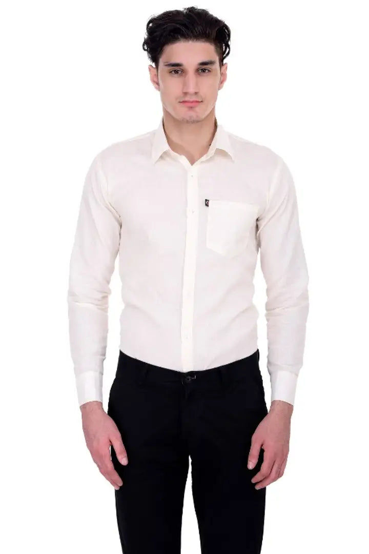 1679375328431__MSP1018-originnm80prcnt Classic Cotton Blend Solid Casual Shirts for Men(White)