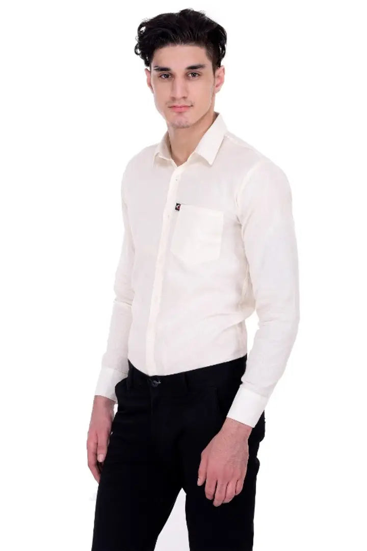 1679375441351__MSP1019-originnm80prcnt Classic Cotton Blend Solid Casual Shirts for Men(White)
