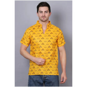 AXOLOTL Premium Jai Shree Ram Khadi Cotton Men Short Kurta