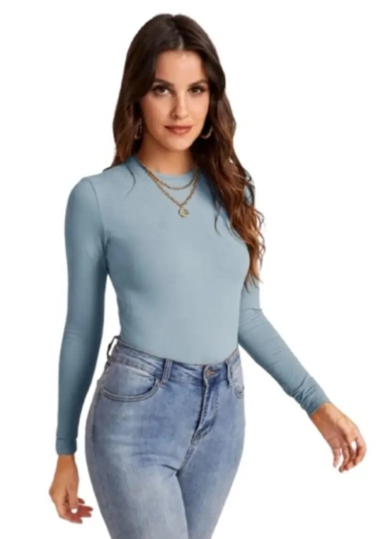 1686204437270_Top-469_Empire_Pista-B-originnm80prcnt Casual Polyester Blend Round Neck Long Sleeves Stylish Top