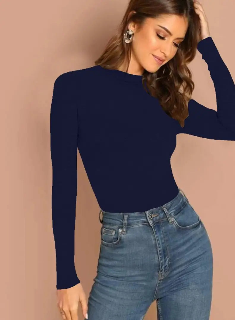 1686204667226_11-originnm80prcnt Casual Polyester Blend Round Neck Long Sleeves Stylish Top