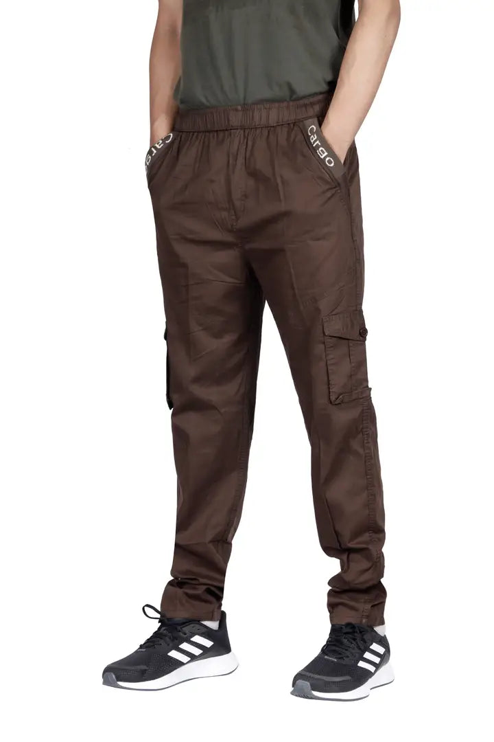 1686743928050_BROWN2-originnm80prcnt Classic Cotton Solid cargo track pant for Men