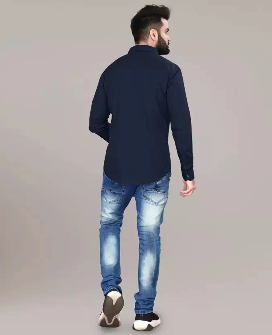 1686808682417_navy_1-originnm80prcnt Casual Shirt For Men