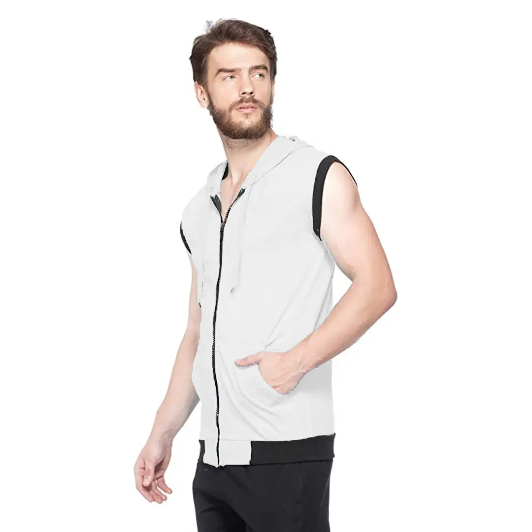 1dc90bcf-046d-4a71-a065-54724eb1ad58_18485835-originnm80prcnt Adorbs Men's Cotton Blend Hooded Sleeveless Tshirt (624-s_Grey_S) Pack of 1