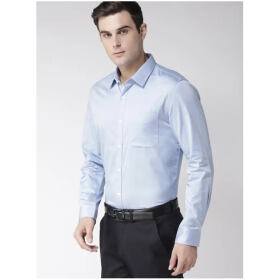 Classic Cotton Blend Solid Formal Shirts for Men
