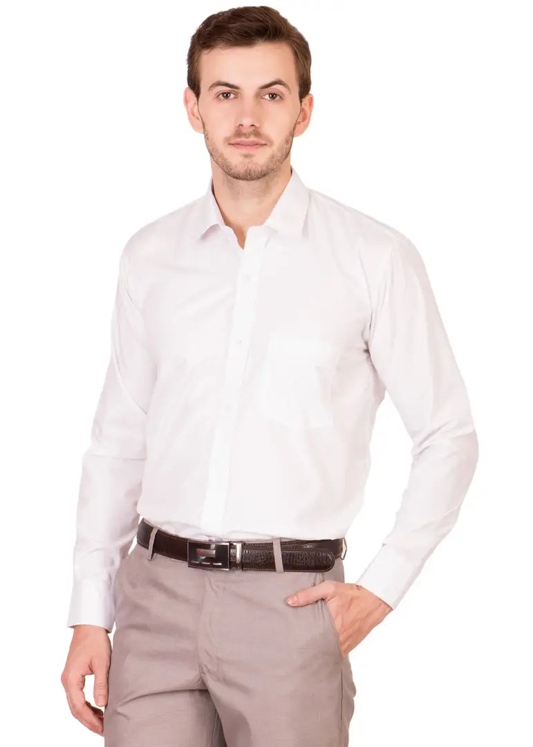 2f42364e-dd2e-49de-a612-6b6395c1d704_26272168-originnm80prcnt BEING FAB Men's Solid Regular fit Casual Shirt (BFWHTSHT02-40_White M)