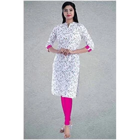 Checkout Latest New Printed Women's Straight Beautiful Cotton Kurta-3XL