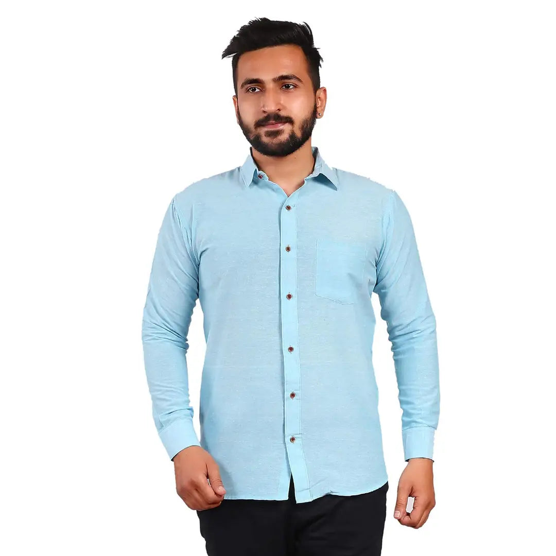 51be3fcf-b851-4525-9bbb-00b1dd3c953f_28334187-originnm80prcnt Aarav Boss Men Sky Blue Formal Shirt (Size- Medium)