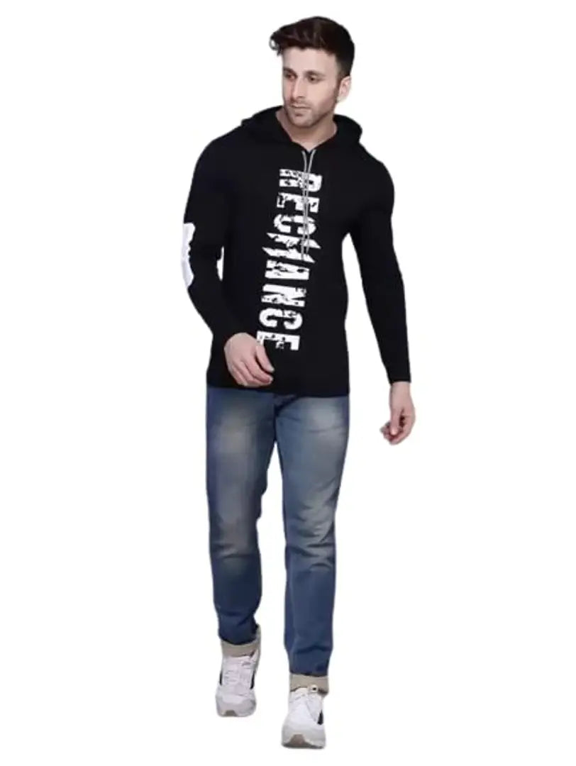 5febdfbc-79f8-4d44-b664-128287a3ce1a_19195411-originnm80prcnt Adel Wear Casual Round Neck Regular Fit Full Sleeves Hoodie Look T-Shirt with Cap for Mens Black