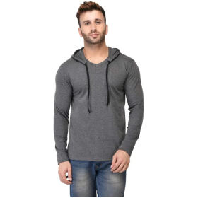 Adorbs Men's Slim Fit T-Shirt (1-FAIZAN-243-S_Grey_Small)
