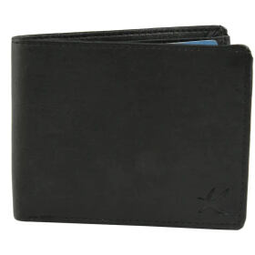 Designer Black Artificial Leather Solid Two Fold Wallet For Men