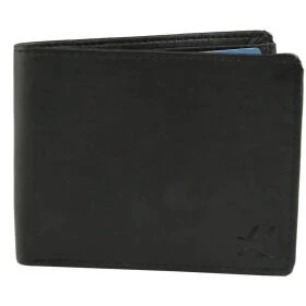 Designer Black Artificial Leather Solid Two Fold Wallet For Men