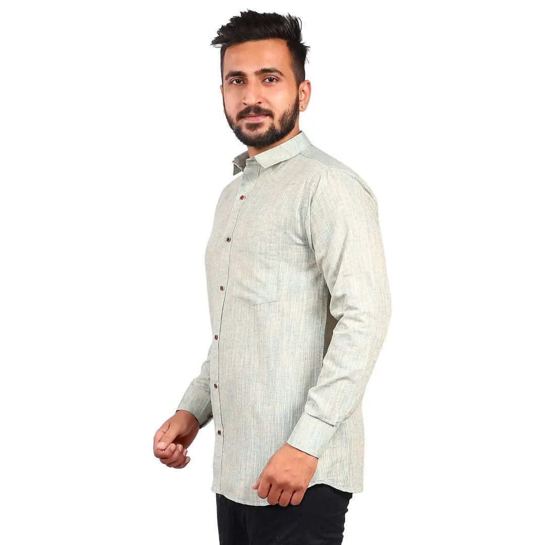 82b0239f-86f4-4508-b684-238f725a6b43_28334187-originnm80prcnt Aarav Boss Men's Light Green Formal Shirt (Size- XXL)