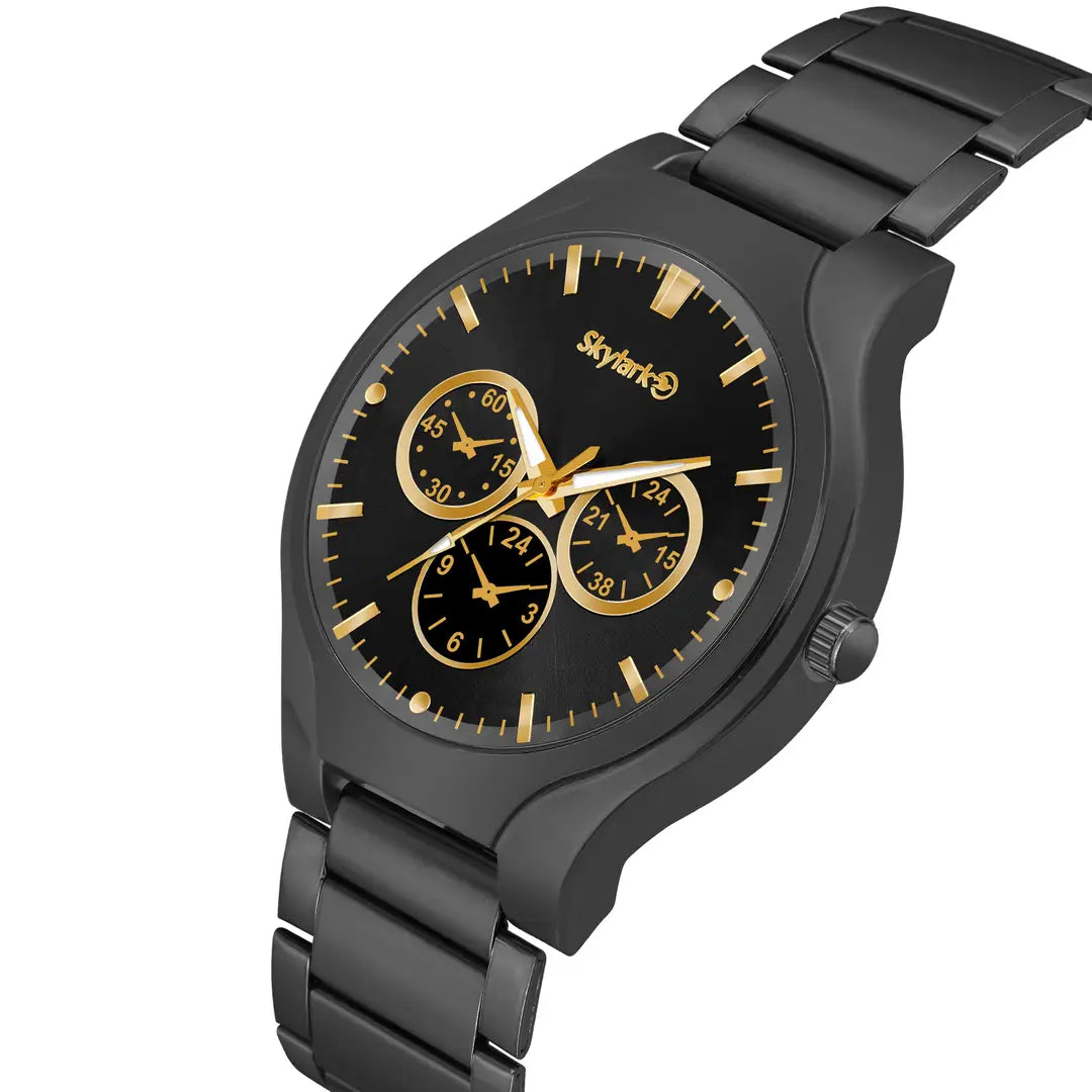 84f071fb-3dfe-49bb-9552-e98af70ed679_11480100-originnm80prcnt Analog Black Dial Business Stainless Steel coronagraph styleCausal party wear watch for- men watch