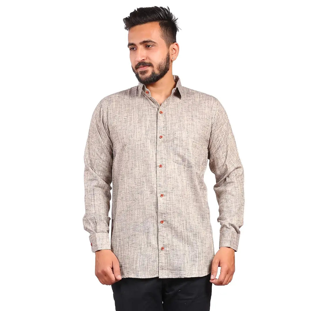 873d7050-5dec-4ebb-82dd-2c343a341f36_28334187-originnm80prcnt Aarav Boss Men Light Brown Formal Shirt (Size- X Small)