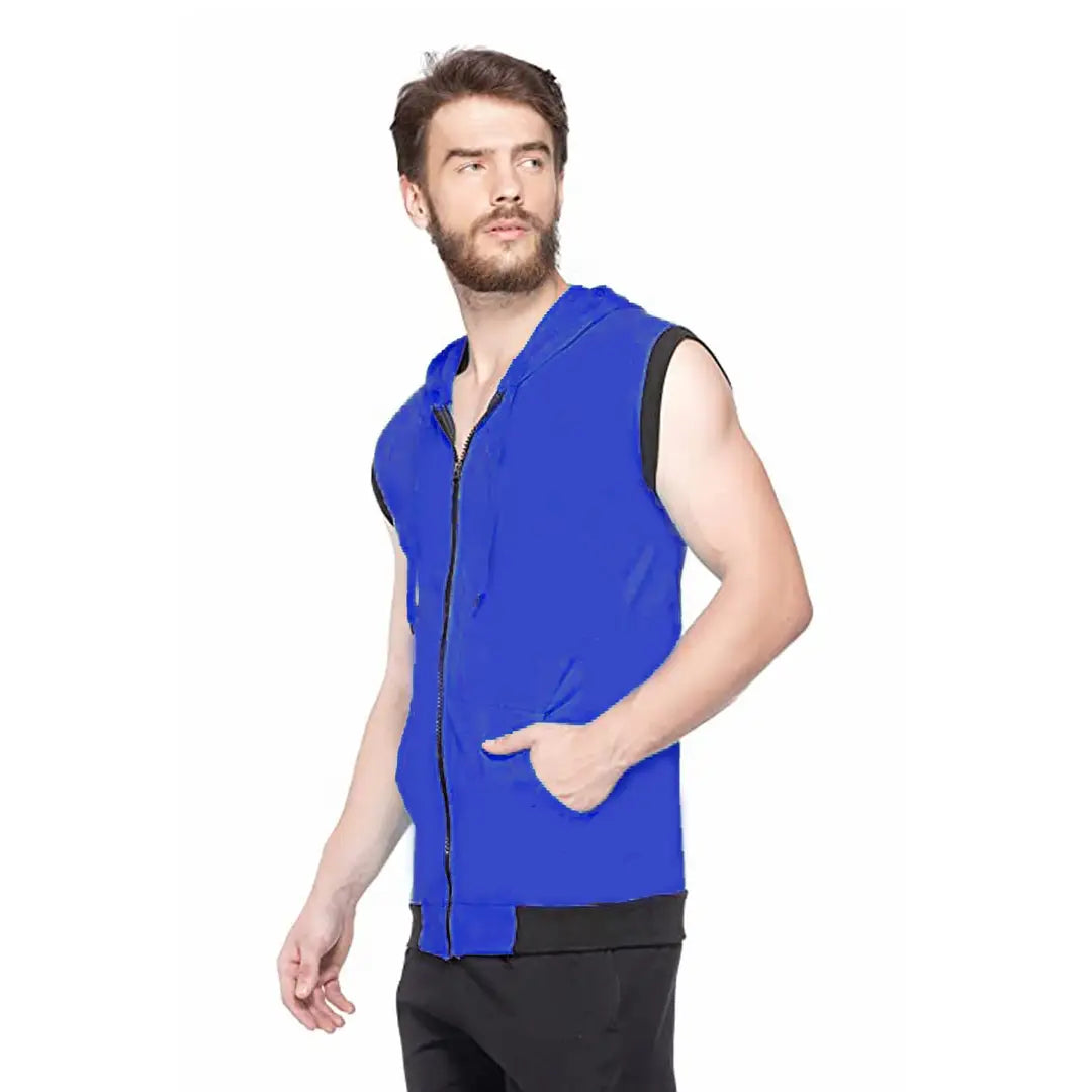 8855d13c-0743-4dfc-a0f9-0917ecb3bc84_18485835-originnm80prcnt Adorbs Men's Cotton Blend Hooded Sleeveless Tshirt (611-m_Royal Blue_M) Pack of 1