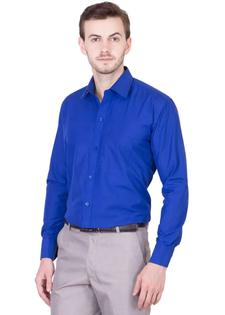 8f0d39bc-4a45-4dba-917b-ef39accfabd5_26272168-originnm80prcnt BEING FAB Men's Formal Shirt Cotton Polyester Blend Slim Fit Solid Blue_S