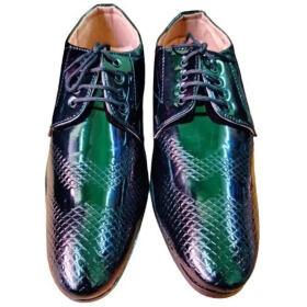 Attari Foot Treck Men's Black Formal Everyday Wear Men's Synthetic Slip-On Shoe (Black, Numeric_6)