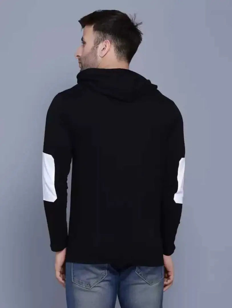 959a22e0-4148-487e-8a96-8a10522dc2b7_19195411-originnm80prcnt Adel Wear Casual Round Neck Regular Fit Full Sleeves Hoodie Look T-Shirt with Cap for Mens Black