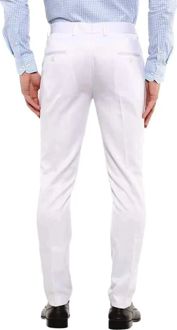 979a75b1-396c-4315-bcf7-809d0f296b51_13695025-originnm80prcnt ELANHOOD Men's Slim Fit Formal Trousers/Pant (38, White)