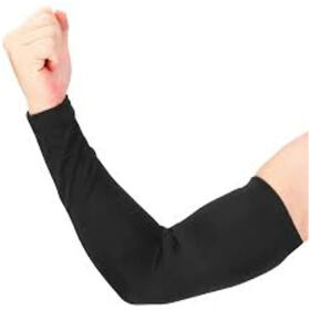Arm Sleeves, for Men and Women (Black, Free Size)