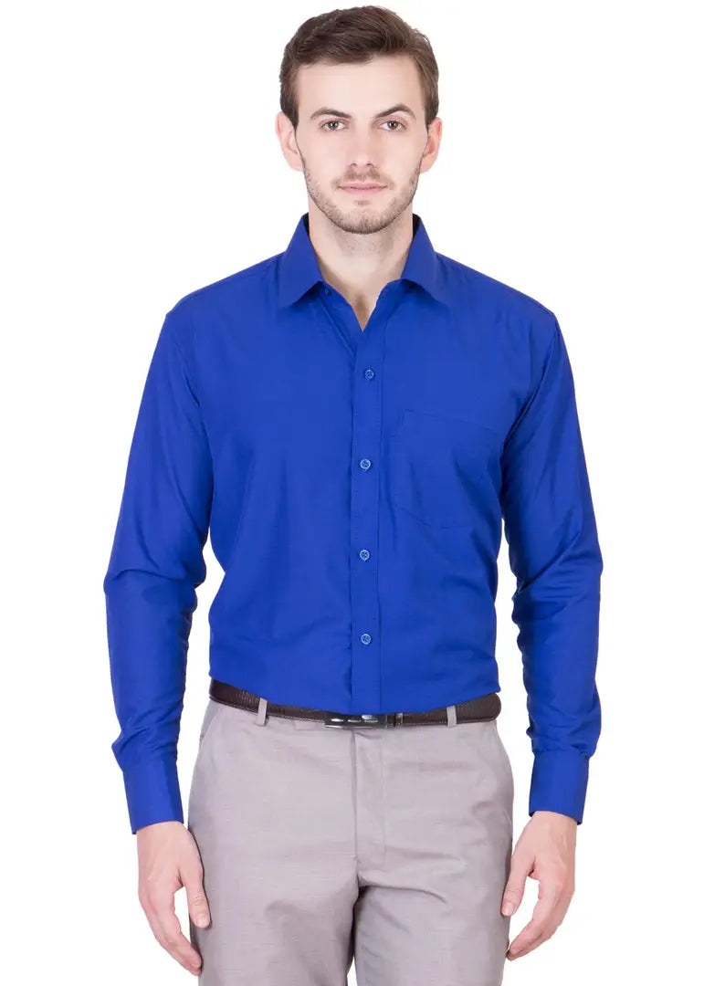 b0892e1a-356c-4bfa-a4be-b1201bd9aef3_26272168-originnm80prcnt BEING FAB Men's Formal Shirt Cotton Polyester Blend Slim Fit Solid Blue_S