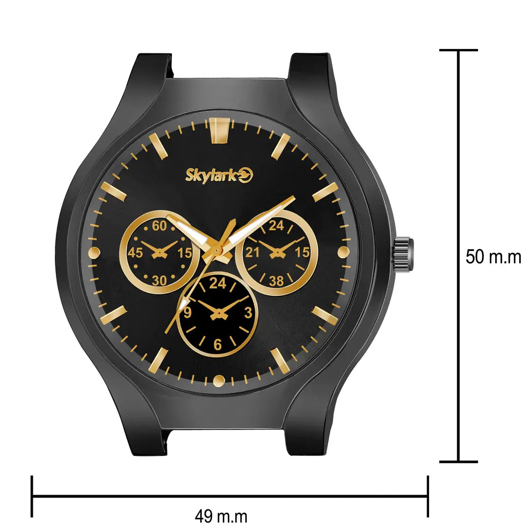 ba2d4e44-4fd9-4bc0-80dc-d57b4260f93b_11480100-originnm80prcnt Analog Black Dial Business Stainless Steel coronagraph styleCausal party wear watch for- men watch