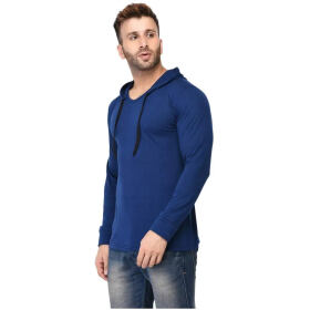 Adorbs Men's Slim Fit T-Shirt (1-FAIZAN-239-L_Blue_Large)