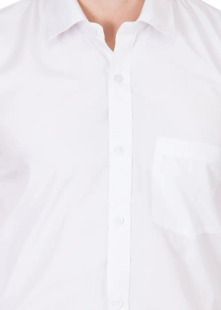 c825eaff-4994-4375-956f-024fb0889535_26272168-originnm80prcnt BEING FAB Men's Solid Regular fit Casual Shirt (BFWHTSHT02-40_White M)