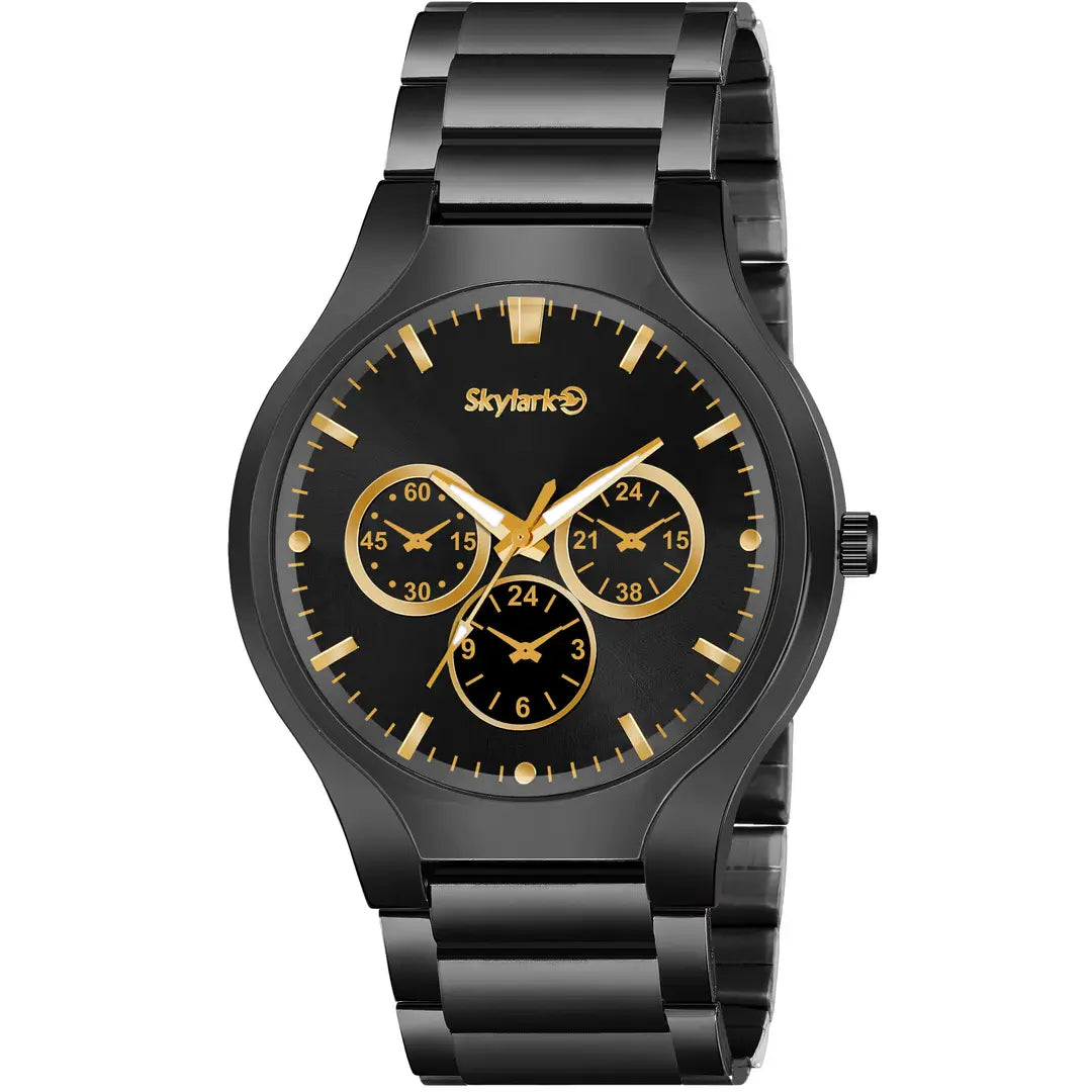 ce767cd7-1020-46d3-a505-8bbf8ffae26c_11480100-originnm80prcnt Analog Black Dial Business Stainless Steel coronagraph styleCausal party wear watch for- men watch