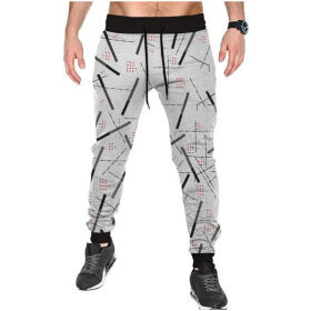 AOP Mens Track Pant (XL, Grey)
