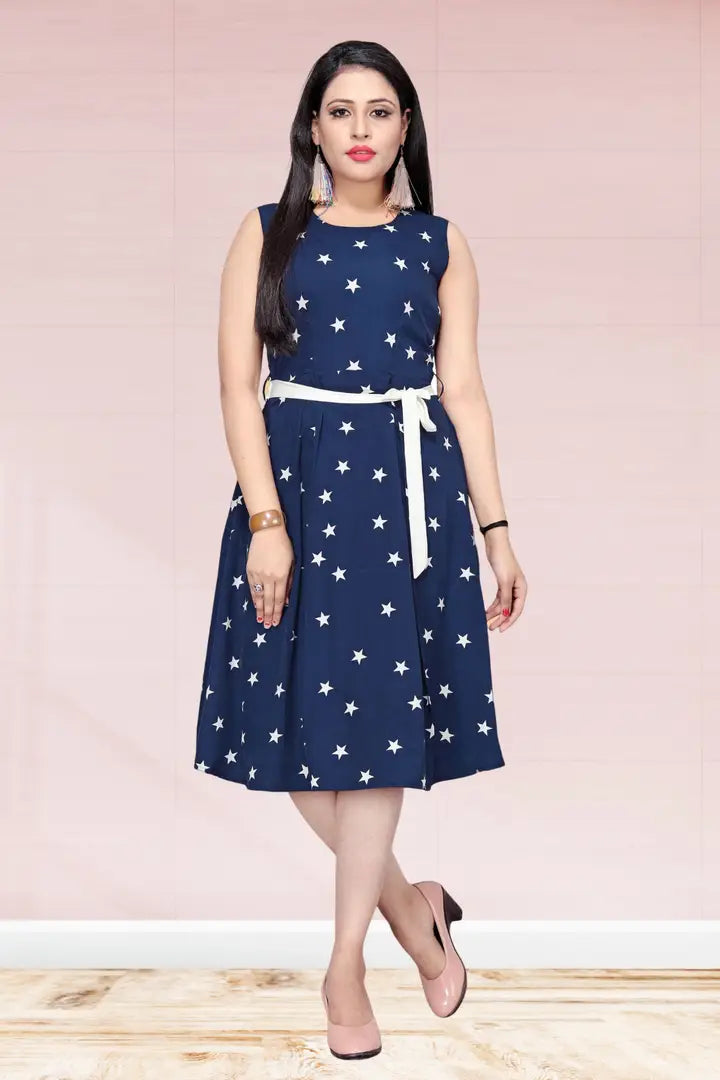 ddd97c4d-cc47-44a1-9be9-80305a99d2f3_3921040-originnm80prcnt Stylish Fancy Crepe Printed Knee Length Fit And Flare Dress For Women