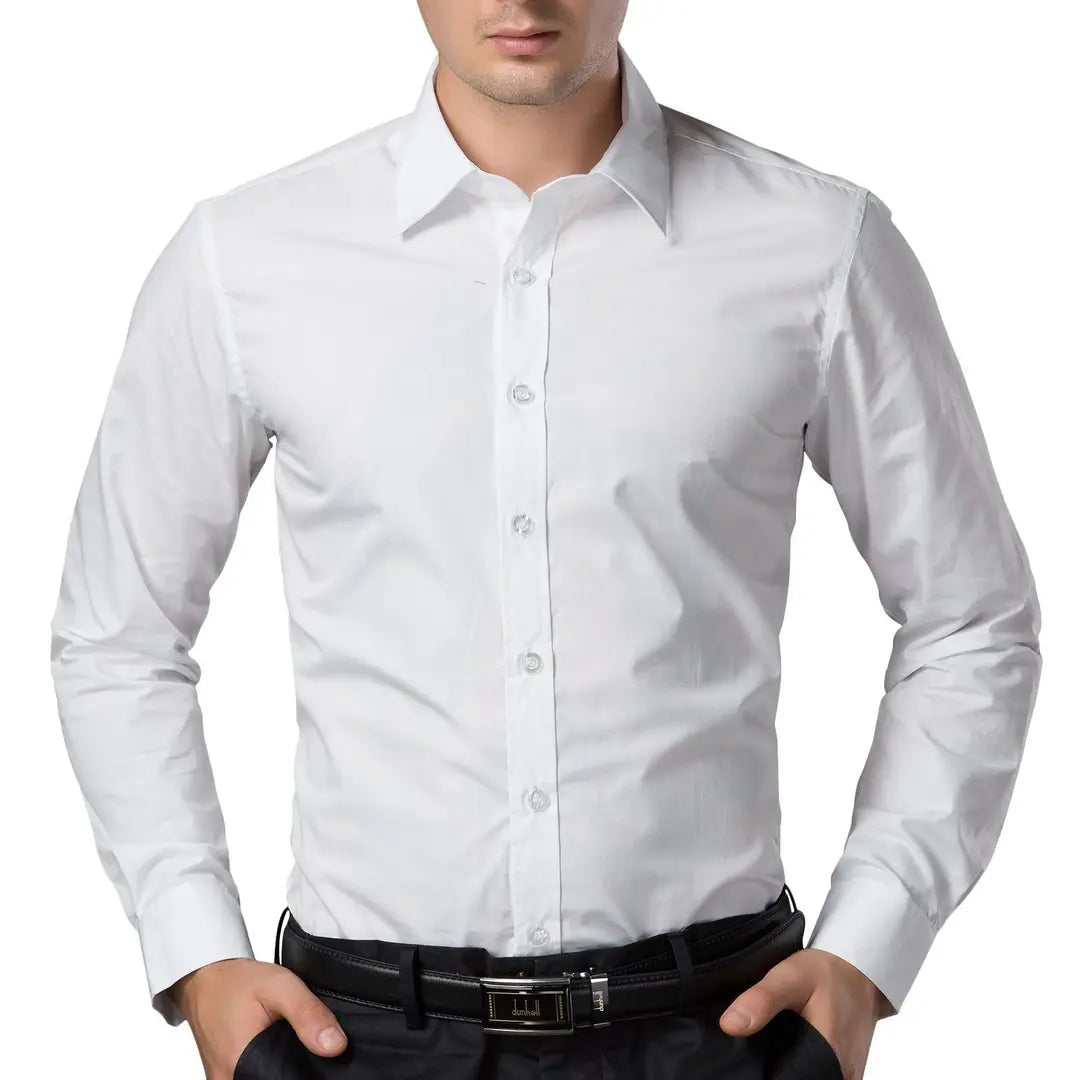 fa324f2c-09b5-41f7-b725-a33fbfff16d6_26272168-originnm80prcnt BEING FAB Men's Solid Regular fit Casual Shirt (BFWHTSHT02-40_White M)
