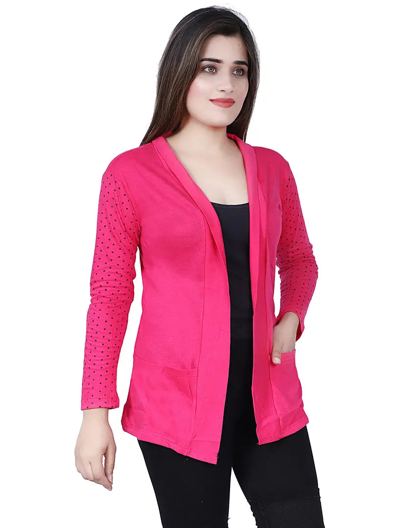 14941c2e-3061-4cf5-aeda-d79ff7626b78_18495117-originnm80prcnt BG ONLINE Women/Girl's Cotton Casual Shrugs with Pocket Full Sleeves