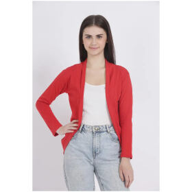 Classy Red Viscose Shrug For Women