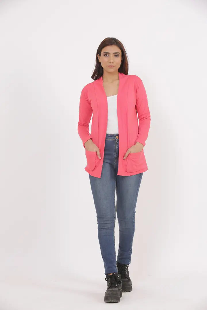 1662958933895_72_27_lshrugepocketgajarirgoriginalimafyde9vmvefcr3-originnm80prcnt Classy Orange Cotton Blend Shrug For Women