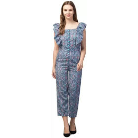 Classic Cotton Blend Printed Jumpsuits for Women