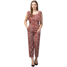 Classic Cotton Blend Printed Jumpsuits for Women