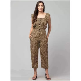 Classic Cotton Blend Printed Jumpsuits for Women