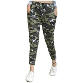 ED camouflage army printed jeggings for women