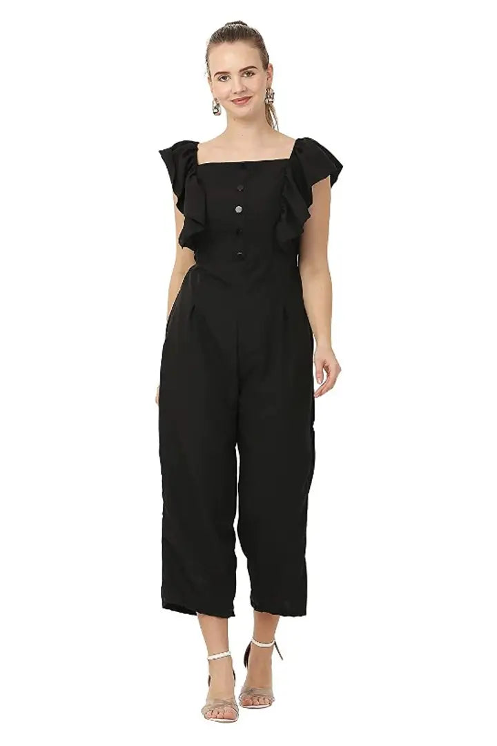 1678371817462_1-originnm80prcnt BONNIN Womens Knee Length Jumpsuit Maxi Sleeveless Crepe A-Line Dress